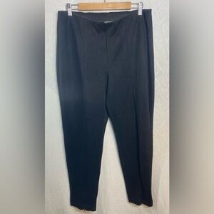 Vince Camuto Women’s Black Suede Like Pull On Pants Zipper Ankles Size L